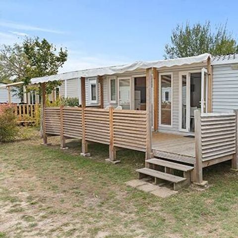 Mobile home 6 persons - Premium | 3 Bedrooms | 6 Pers | Raised terrace | 2 bathrooms | Air conditioning