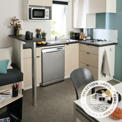 Stacaravan 8 personen - Maeva 5 kamers 8 personen + TV