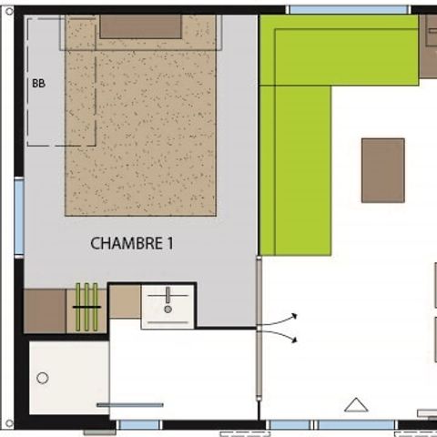 Mobile home 6 persons - Seychelles
