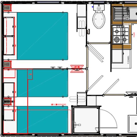 Mobile home 8 persons - Palau - arrival on Wednesday
