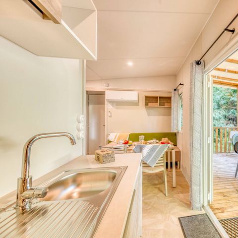 Stacaravan 6 personen - Comfort | 3 Slaapkamers | 6 Pers. | Verhoogd terras