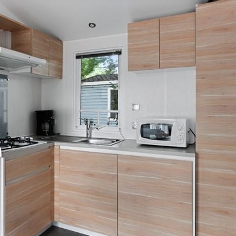 Mobilheim 6 Personen - Classic | 3 Schlafz. | 6 Pers. | Erhöhte Terrasse