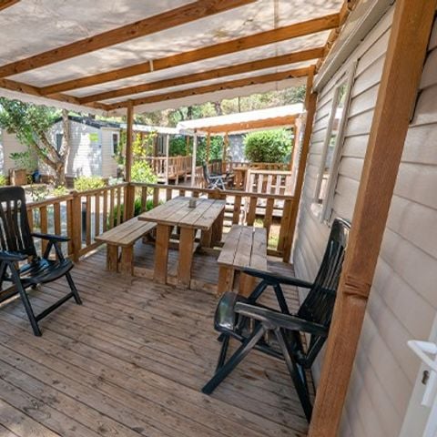 BUNGALOW 4 personnes - Comfort XL | 2 Ch. | 4 Pers. | Terrasse surélevée | Clim.