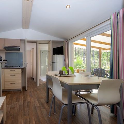BUNGALOW 6 personnes - Comfort XL | 3 Ch. | 6 Pers. | Terrasse surélevée | Clim.