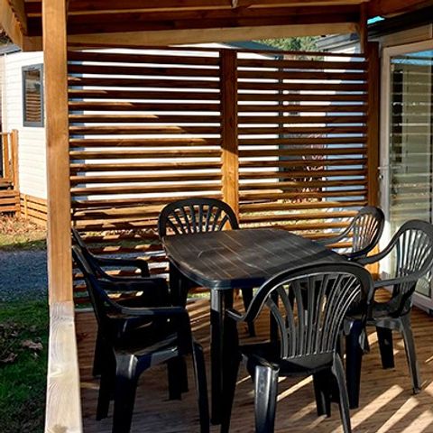 Stacaravan 6 personen - Comfort | 3 Slaapkamers | 6 Pers | Verhoogd terras