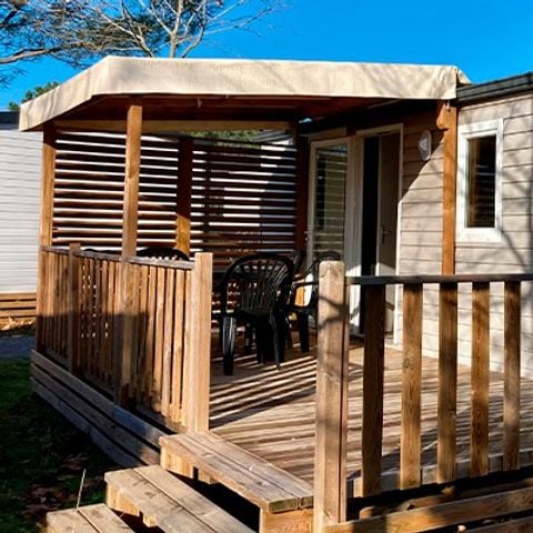 Stacaravan 6 personen - Comfort | 3 Slaapkamers | 6 Pers | Verhoogd terras