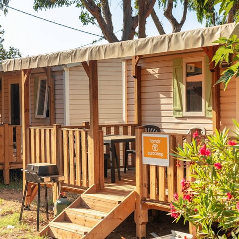 BUNGALOW 6 personnes - Mobil-home | Comfort | 2 Ch. | 4/6 Pers. | Terrasse surélevée | Clim.