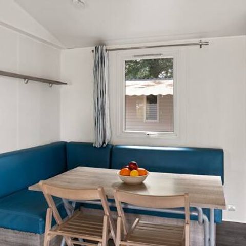 Bungalow 6 personen - Mobile-home | Comfort | 2 Slaapkamers | 4/6 Pers. | Verhoogd terras | Airconditioning.