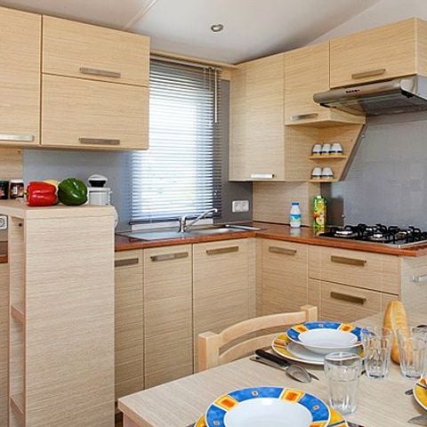 Stacaravan 6 personen - 3 slaapkamers
