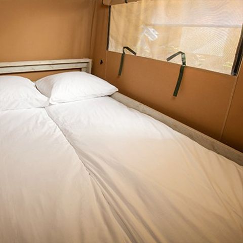 Tente en toile et en bois 5 personnes - Super Lodge | 2 Ch. | 4/5 Pers. | Sans SDB