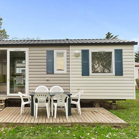 Mobilheim 6 Personen - Classic | 3 Schlafz. | 6 Pers. | Einfache Terrasse