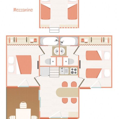 Chalet 6 persons - Chalet Belair Bany Standard sleeps 6