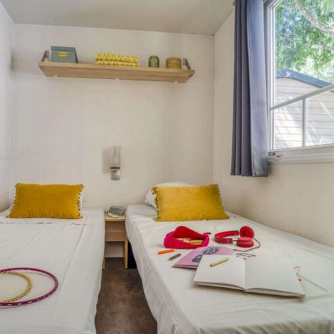 Mobilhome 6 personas - Cabaña para 6 personas, 3 dormitorios (aire acondicionado, TV)