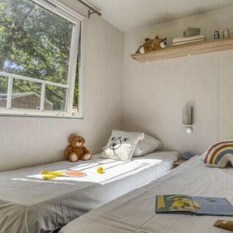 Mobilhome 6 personas - Cabaña para 6 personas, 3 dormitorios (aire acondicionado, TV)