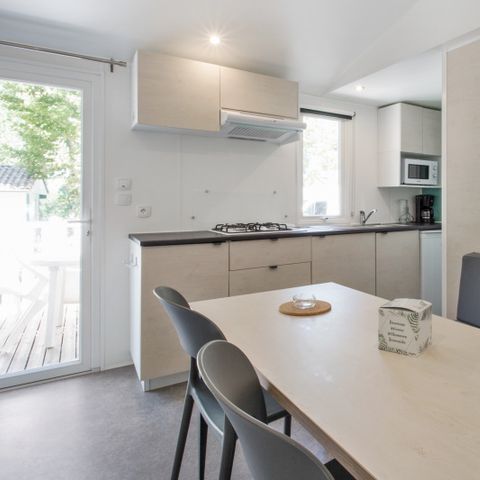 Stacaravan 6 personen - 3 slaapkamers zonder airconditioning