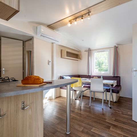 Mobile home 6 persons - 2 air-conditioned riverside rooms Sunday/Dimanche (29 m²) n°0 to 2