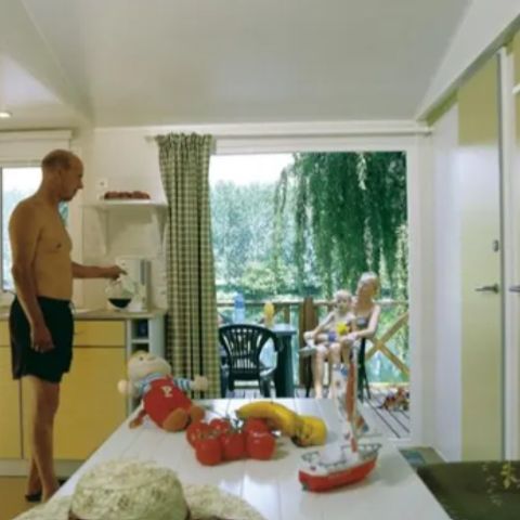 MOBILHOME 6 personnes - 2 chambres en bord de Rivière et climatisé Dimanche/Dimanche (29 m²) n°0 à 2