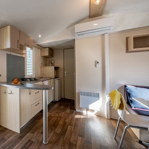 Mobilheim 6 personen - 3 klimatisierte - Zimmer am Flussufer - 33 m² - N°3 à 5