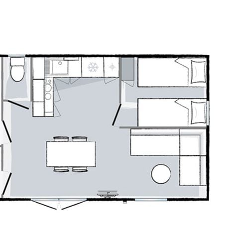 MOBILHOME 5 personnes - Cottage Premium + Dimanche