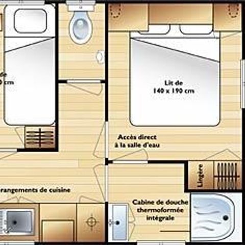 MOBILHOME 6 personnes - IRM 2 chambres