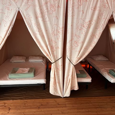 TENDA IN TELA E LEGNO 4 persone - Lodge con terrazza