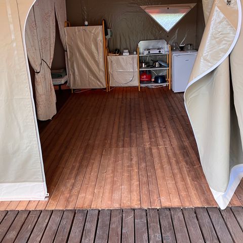 TENDA IN TELA E LEGNO 4 persone - Lodge con terrazza