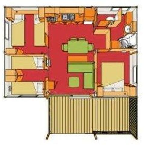 Chalet 6 Personen - Le Samoa - 3 Zimmer