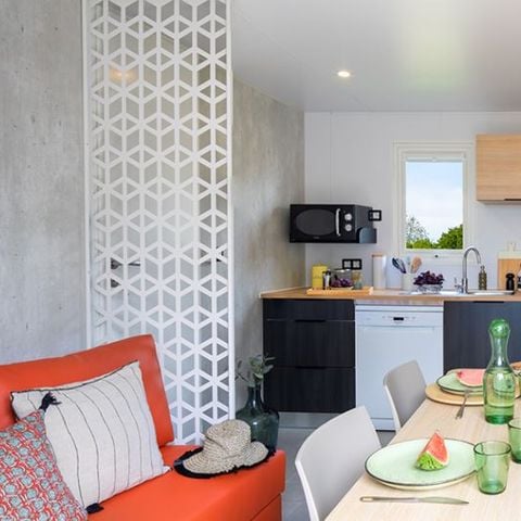 Stacaravan 4 personen - Cottage Luxe 2 kamers 4 pers 2 badkamers