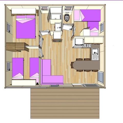 CHALET 6 personas - Prestige (3 habitaciones) TV