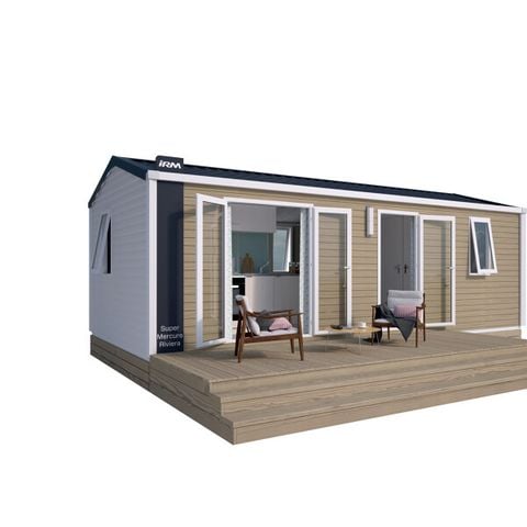 MOBILHOME 4 personnes - Cottage Grand Confort 2 chambres TV - Lave vaisselle