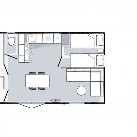 Mobile home 4 persons - PRESTIGE S