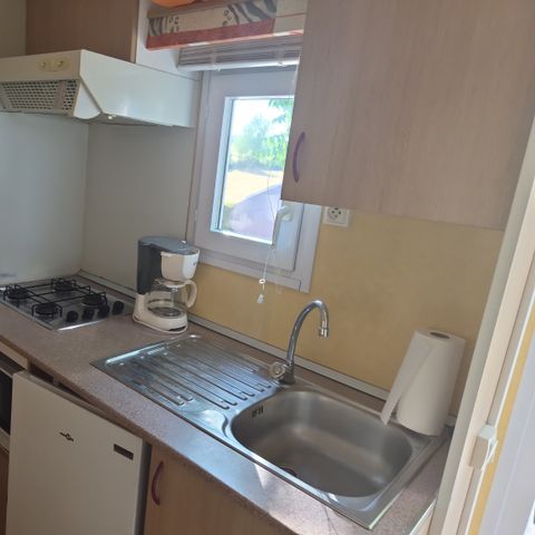 Stacaravan 4 personen - Stacaravan Eco Nature – 2 slaapkamers – gemeenschappelijke sanitaire voorzieningen