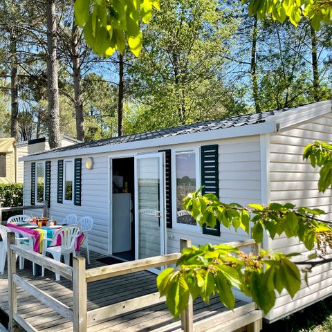MOBILE HOME 8 people - Comfort - 3 bedrooms (32m²) + Air conditioning + Vineyard view