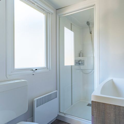 Stacaravan 2 personen - Huisje Astria 2p 1bed 1bad