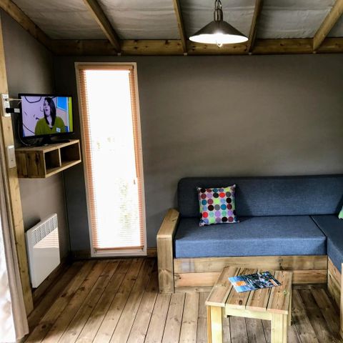 LODGE 4 persone - Sweetflower 2bed -SPA-TV-griglia- terrazza coperta- 32m² | PREMIUM