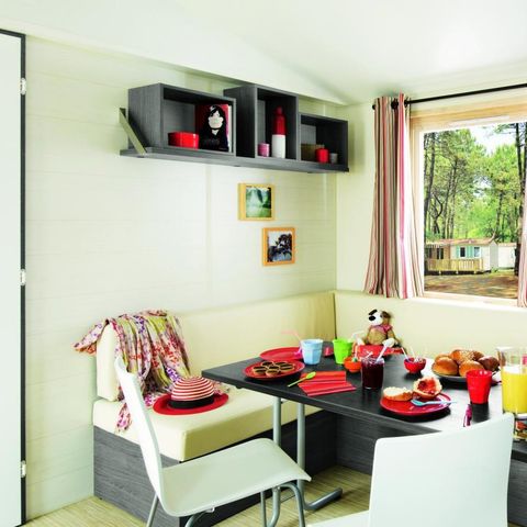 Mobile home 6 persons - Comfort - TV 3bed -TV-covered terrace- 30m²