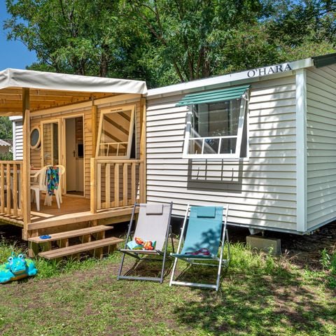 Mobilhome 6 personnes - Confort - TV - 3 chambres - -TV-terrasse couverte-plancha- 30m²