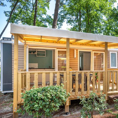Stacaravan 5 personen - Comfort - TV 2bed-TV-overdekt terras- 26m²