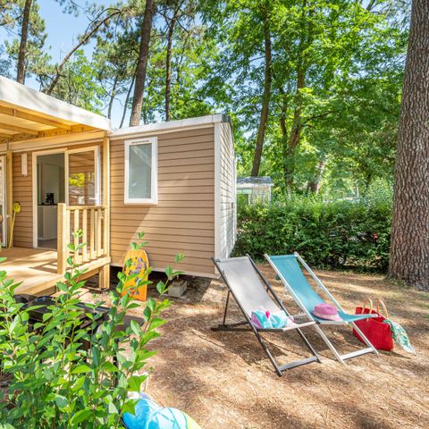 Mobilheim 5 personen - Komfort - TV 2ch-TV-plancha-überdachte Terrasse- 26m² - CONFORT