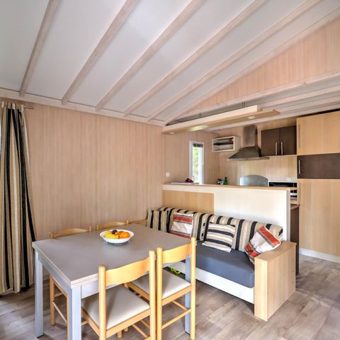 Chalet 6 personen - Komfort-Cottage mit Klimaanlage - 3 Schlafzimmer - KOMFORT - MIT - KLIMAANLAGE – - 32 bis - 42 m² – Klimaanlage – - TV – Geschirrspüler – Plancha