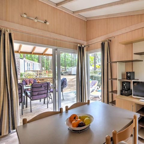 Chalet 6 personas - Cabaña Confort con aire acondicionado - 3 dormitorios - CONFORT CLIM - 32 a 42 m² - Aire acondicionado - TV - Lavavajillas - Plancha