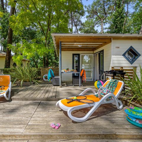 Chalet 6 persons - Comfort Air-Conditioned 3-Bedroom Cottage - COMFORT AIR-CONDITIONED - 32 to - 42 m² - Air-conditioning - TV - Dishwasher - Griddle