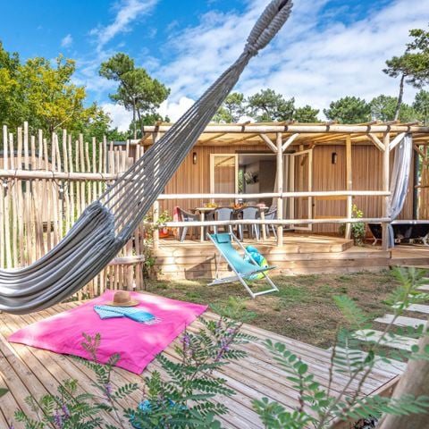 Mobile home 4 persons - Garden 2bed-CLIM-bath-TV-LV-plancha-covered terrace-31m² - PREMIUM