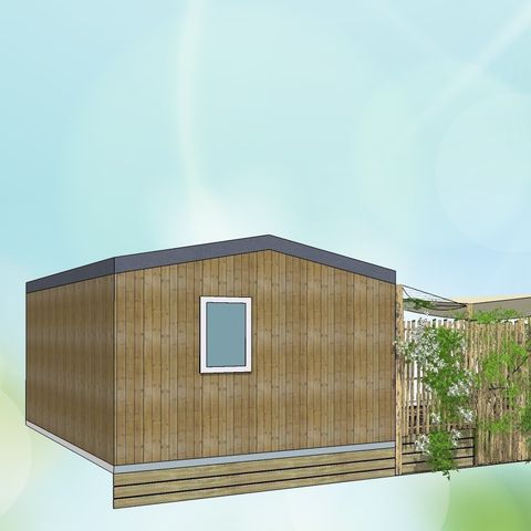 Mobilheim 10 personen - Tribu 5ch -CLIM-2 sdb-TV-LV-Plancha-überdachte Terrasse-56m² - PREMIUM