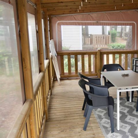Mobilheim 5 personen - Life 2ch PMR- - CLIM -TV-LV-plancha-32m²-überdachte Terrasse - PREMIUM