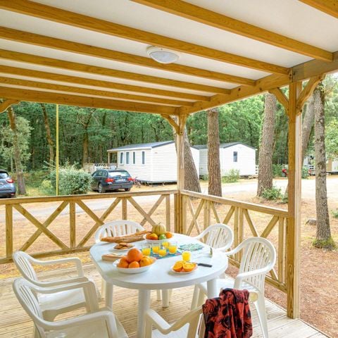 Chalet 7 personnes - 3 chambres - Sans - TV - -terrasse couverte- 32m² - STANDARD