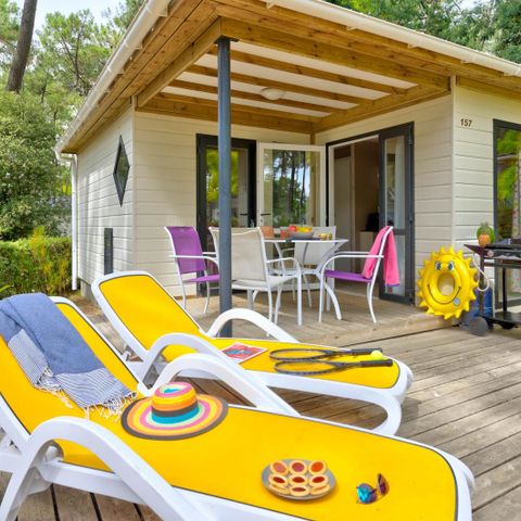 Chalet 4 persons - Comfort Air-Conditioned 2-Bedroom Cottage - COMFORT AIR-CONDITIONED - 32 to - 43 m² - Air conditioning - TV - Dishwasher - Griddle