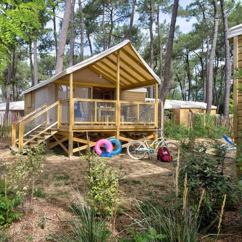 Lodge 5 personnes - Cosyflower - 2 chambres - -TV-plancha-terrasse couverte-28m² - CONFORT