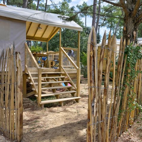 Lodge 5 personen - Cosyflower - 2 Zi - -TV-Plancha-überdachte Terrasse-28m² - CONFORT