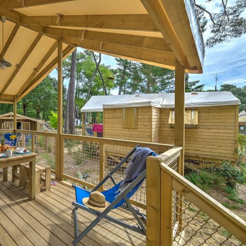 Lodge 5 persons - Cosyflower 2bed -TV-laundry-covered terrace-28m² - COMFORT